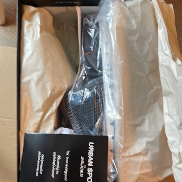 Urban Sport By J/Slides Textured Leather Slide Sandal Size 10 new with box Black - Picture 7 of 7